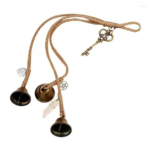 Decorative Figurines Witch Bells For Door Handmade Bell Weaving Wind Chime Hanging Home And Kitchen Wiccan Altar Supplies