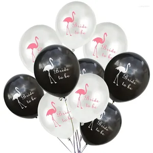 Parti Dekorasyonu 10 PCS Flamingo Gelin Balon Olmak Lateks Baloon Hen Bachelorette Doğum Günü Duş Dek Dekor Malzemeleri