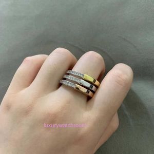 Women Band Tiifeany Ring Jewelry S925 Testa di bloccaggio in argento Sterling Full Body con materiale in edizione coreana versatile per uomini e uomini e uomini e