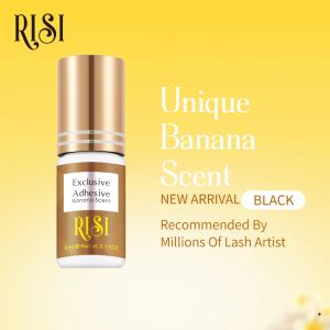 Wimpern Risi neueste schnelle trockene 0,5s, die schwarze geruchs niedrige irritation lakenkleber bananen duft Premium Wimpern Klebstoff