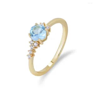 Кластерные кольца Fulsun Factory Direct Итальянский дизайн современного стиля Оптовое натуральное бриллиантовое обручальное кольцо для женщины
