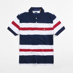 2024SS New High Quality Men's Designer T-shirt Paris Fashion T-shirt Stripe Color Block Summer T-shirt POLO T-shirt Men's High Quality 100% Cotton Top