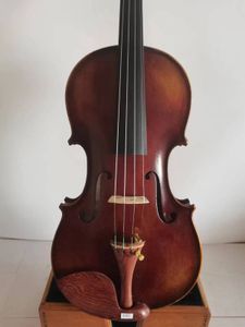 마스터 4/4 바이올린 Stradi 모델 플라임 메이플 백 낡은 가문비 나무 상단 손으로 만든 K3952