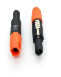 Orange Ring 4 Pole Speakon Plug Male Speaker Audio Cable Connectors5234690