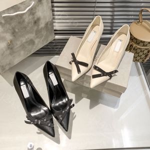 Designer Luxury JC Women Dress Bow Sandal Slingback Teli High Women 8 cm Piattaforma Party Sexy Lady Pounted Shoes Times 34-42
