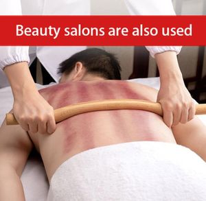 Bamboo in legno naturale Stick per massaggio GOUACHE faggio in legno spalla posteriore Massager Grascrapy Spa Beauty Salon6736054