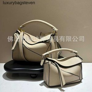 Loeiwe High End Designer Puzle Facs for Womens 2024 New Mini Diamond Soft Leater Leather Bag bage with patchwork أصلية جلدية حقيبة صان