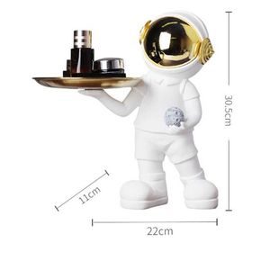 Obiekty dekoracyjne figurki statua żywiczna posąg gospodyni domowa astronaut weranda do przechowywania dekoracja salonu na stole biurko szafka na wino prezent miękki