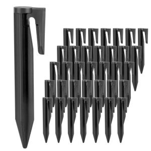 Ações 20/50/100pcs jardim de grama de grama de grama de limite de lixo picos de fixação de pinos de fixação para uso em jardim de grama de grama