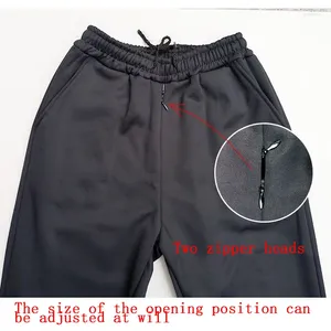 Męskie spodnie sportowe niewidoczne otwarte krocze para na zewnątrz wygodne spodnie dresowe swobodny luźne modne spodnie męskie spodnie plus rozmiar