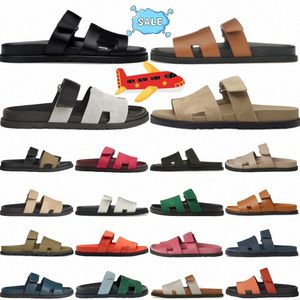 Sandálias de designers chinelos de escorregadores slips slides chypre sandal noir calfskin couro naturel preto lish prunoir canva bege argile suedgixi#