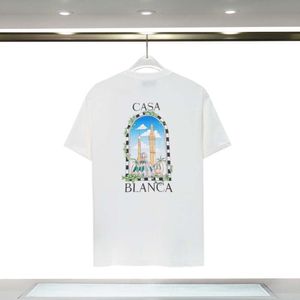 Men camiseta Casa Blanca Hot Selling Casablanca Hot Selling Letter Printed T-shirt Casa Homem e feminina Marca de moda curta Camisa 349