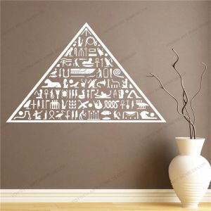 Adesivos Egito pirâmide egípcia hieroglifos Mordern Home Wallpaper antigo Decalque de parede de vinil decoração de casa Arte Mural adesivos de parede CX1025