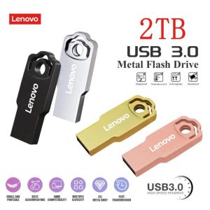 Adaptador Lenovo 1TB USB 3.0 Flash Drive 2TB HighSpeed Pen Drive Metal Type C USB Pendrive Memory Stick para dispositivo de armazenamento de computador