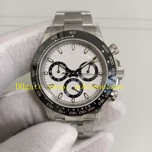 13 Stil Otomatik Kronograf Saatler Erkekler 40mm 116500 Beyaz Dials Seramik Çerçeve 904L Çelik Bilezik Cal.4130 Hareket Sarı Altın 116520 Chrono Sport Saat