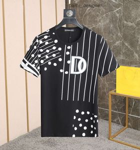 dg dolce gabbana Вы und s Herren Designer T -Shirt Italienisch Milan Fashion Polka Dot mit gestreiftem Druck T -Shirt Schwarz weiß Hip Hop Streetwear 100 Baumwoll Y8S3 NFUR