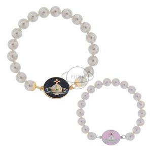 Designer Love Vw Colorful nt Magnetic Enamel Buckle Pearl Bracelet Popular on Palace Network