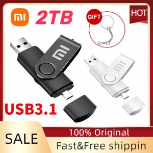 Adapter Xiaomi 2TB USB Flash Drive Usb 3.0 Original 512GB TypeC Interface DualUse Metal Flash Memory Stick For Mobile Phone Computer