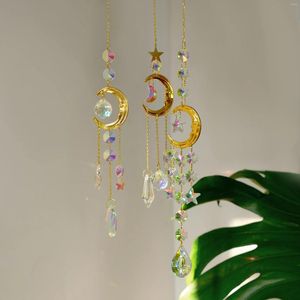 Decorazioni da giardino Crystal Sun Catchers perline lunari PRISM ARIPBOW PUNTICHE DUORE DELLE