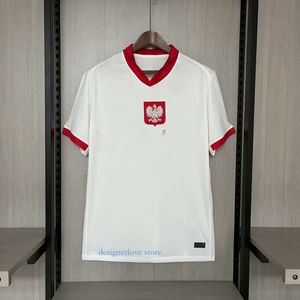 Mens Rastreio Polônia Euro XL XL XL Lewandowski Camisas de futebol masculino Kit Kit Polonia Zielinski Milik Zalewski Camisa de futebol polonesa Polen Uniform Boy Pologne Kits