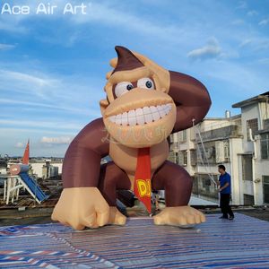 Atacado, 13 pés de alta e alta decoração de macaco inflável decoração de orangotango gorilla mascote para carnaval ou publicidade em festa de cerveja ou publicidade