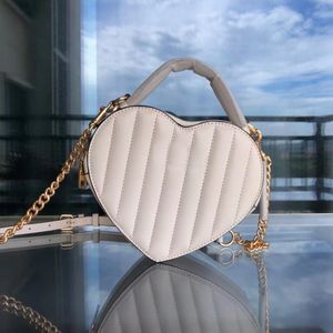 Luxury Designer tote Bag sling White top handle Clutch sacoche heart bag classic Womens mens CrossBody pochette Genuine Leather purse and handbags Shoulder Bags 1