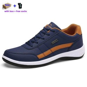 Shoes Big size US6.511.5 Leather Men Shoes Sneakers Trend Casual Shoe Breathable Leisure Male Sneakers Nonslip Footwear Mens Hiking sh