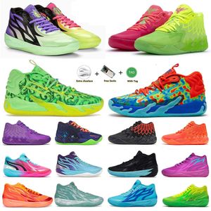 Designer 1.0 2,0 3.0 Manns Basketballschuhe Rick und Morty Black Blast Purple Cat Galaxy Rote Blast Queen City Blue Männer Outdoor-Trainer Sport Sneaker 40-46