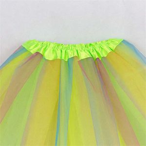 Yzry tutu vestito ragazze arcobaleno galluta tutu da ballo balletto tulle tutu gonna 2-8 anni d240507