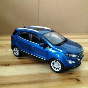 Original die-casting 1 18 Scale Ford Ecosport SUV simulated alloy car model fan series home decoration metal decoration 240506
