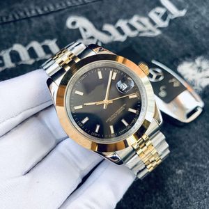 Luxury Fashion Business Men's Watch Business rostfritt stål Automatisk mekanisk klocka