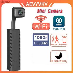 Mini fotocamere WiFi Mini fotocamera con telecamera di rilevamento del movimento della batteria integrata 1080p telecamera di sicurezza CCTV Monitoraggio IP Registrazione della rete V380 Pro WX