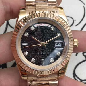 Watch Watch Watches AAA AAA Automatic Mechanical Watch Lao Jia Diary Tooth Rose Double Talendar Black Automatic Mechanical Watch Watch C1SA