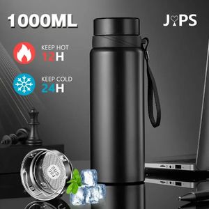 1L Thermal Water Bottle Keep Cold and Thermos for Tea Coffee Vacuum Flasks Stainless Steel 240424