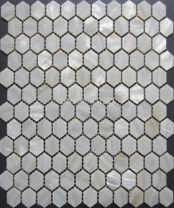 Pure White Hexagon Mosaic Tile Mother of Pearl Tiles Hexagon 25mm أم اللؤلؤة البلاط Bootskitchen Backsplash Wall Tile21995909038