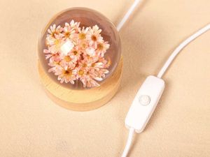 Daisy Night Light, Epoxy Resin Nightlight Schönes Design