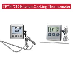 Grills TP700/TP710 Digital LCD Cozinha de cozinha Termômetro Termômetro de alimentos Temperatura de alimentos para forno Churrascor de churrasqueira com sonda de aço inoxidável