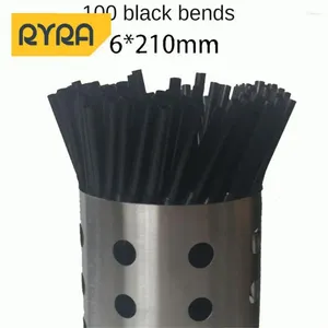 Disposable Cups Straws Can Be Reused Durable Environmentally Friendly 100 Pieces/pack 6 210mm Fashionable Bendable Straw Wedding Bar Party