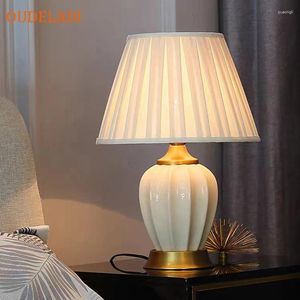 Table Lamps Ceramic Lamp For Bedroom Living Room Home Chinese Style European Bedside