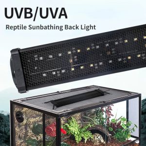 照明爬虫類UVA+UVBフルスペクトルLED UVランプ10.0/20.0タートルトカゲスネークライトテラランプ爬虫類ビバリウムカルシウム供給