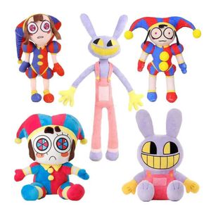 Plyschdockor den fantastiska digitala cirkusen plysch leksak anime tecknad docka pomni plysch dockor jax mjuka fyllda leksaker söta barn julklappar t240506