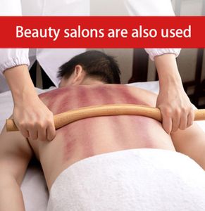 Beca de bambu de madeira natural para massagem Gouache Beech pescoço de madeira traseiro massageador terapia de raspagem Spa Salon7071826