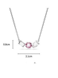 Designer smycken hänge halsband nya Angelina Jolie Samma MesMera-serie hänge rosa halsband kvinnlig avancerad gåva