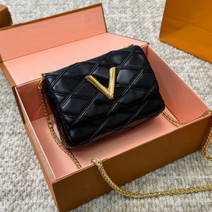 Designer Bags Twist Chain Shoulder High Quality With packaging box Tartan Leather Gradient Color Square Crossbody Fashion bags gifts