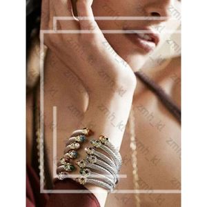 David Yurma Bracelet Designer Fashion Jewelry for women for men gold Silver Pearl Head Bangle Bangle Bracelet Dy Jewelry Nail Bracet Cable Bracelet 5mm 750
