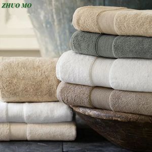 Asciugamano da bagno in cotone in cotone egiziano asciugamani da bagno Terry bagno 70140 cm 650 g di lusso spesso solido per adulti spa 240506