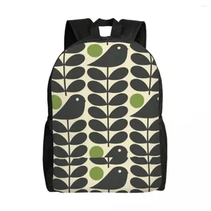 Backpack Orla Kiely Color Dark For Men Women Waterproof School College Scandinavan Flower Scandi Retro Bag Printing Bookbag