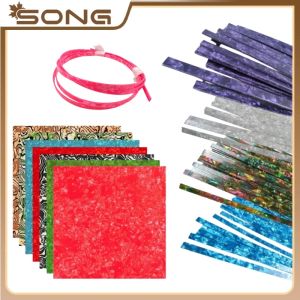 Accessories Different colors Guitar celluloid Binding Purfling Strip Pearl Shell celluloid stripes inlay material Acoustic Classical