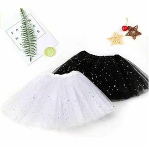 DCK1 Tutu Dress Fashion Kids Mesh Miniskirts Girls Princess Stars Glitter Dance Ballet Tutu Marca de lantejoulas feminina Tutu Skirt Roupos de elástico D240507