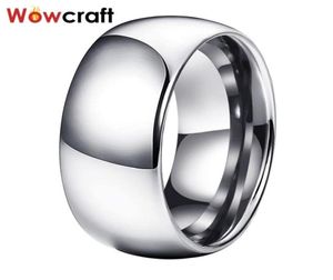 Anéis de casamento 10mm Real Tungsten Carbide for Men Engagement Band Polished Shiny Clucle Casal Couxal Ring Comfort Fit2653923